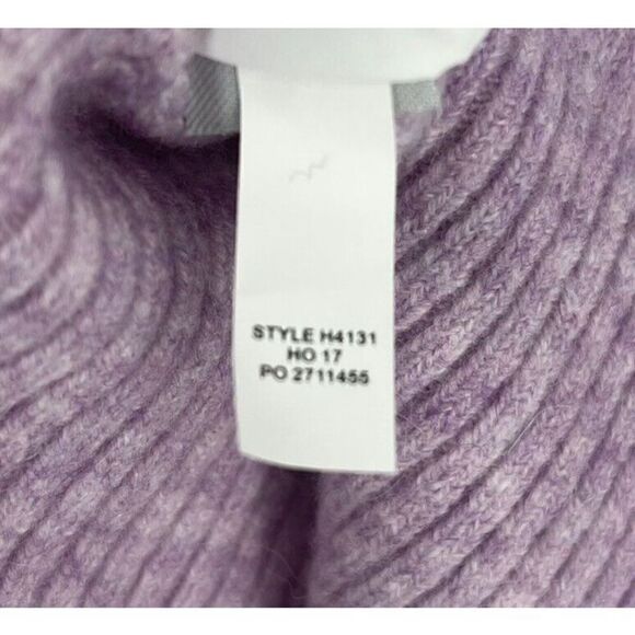 J Crew Sweater Size XS Womens Purple Side Slit Turtleneck Supersoft Yarn Knit - Picture 8 of 8